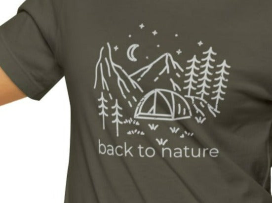 Back to Nature Unisex Jersey Short Sleeve Tee.