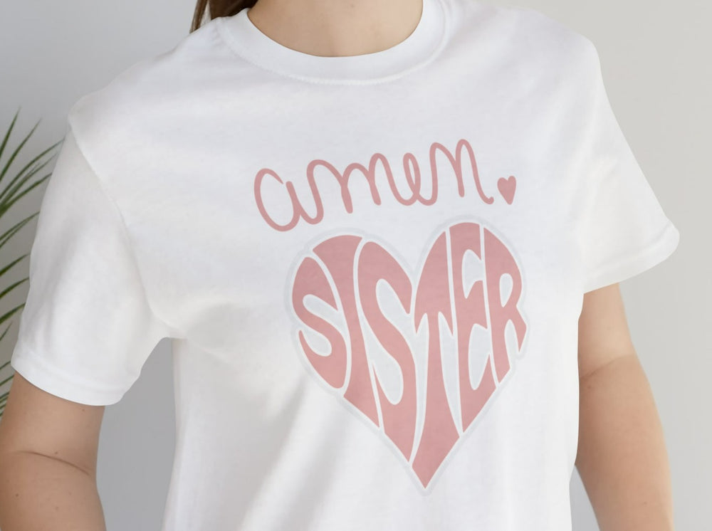 Amen Sister Unisex Jersey Short Sleeve Tee.