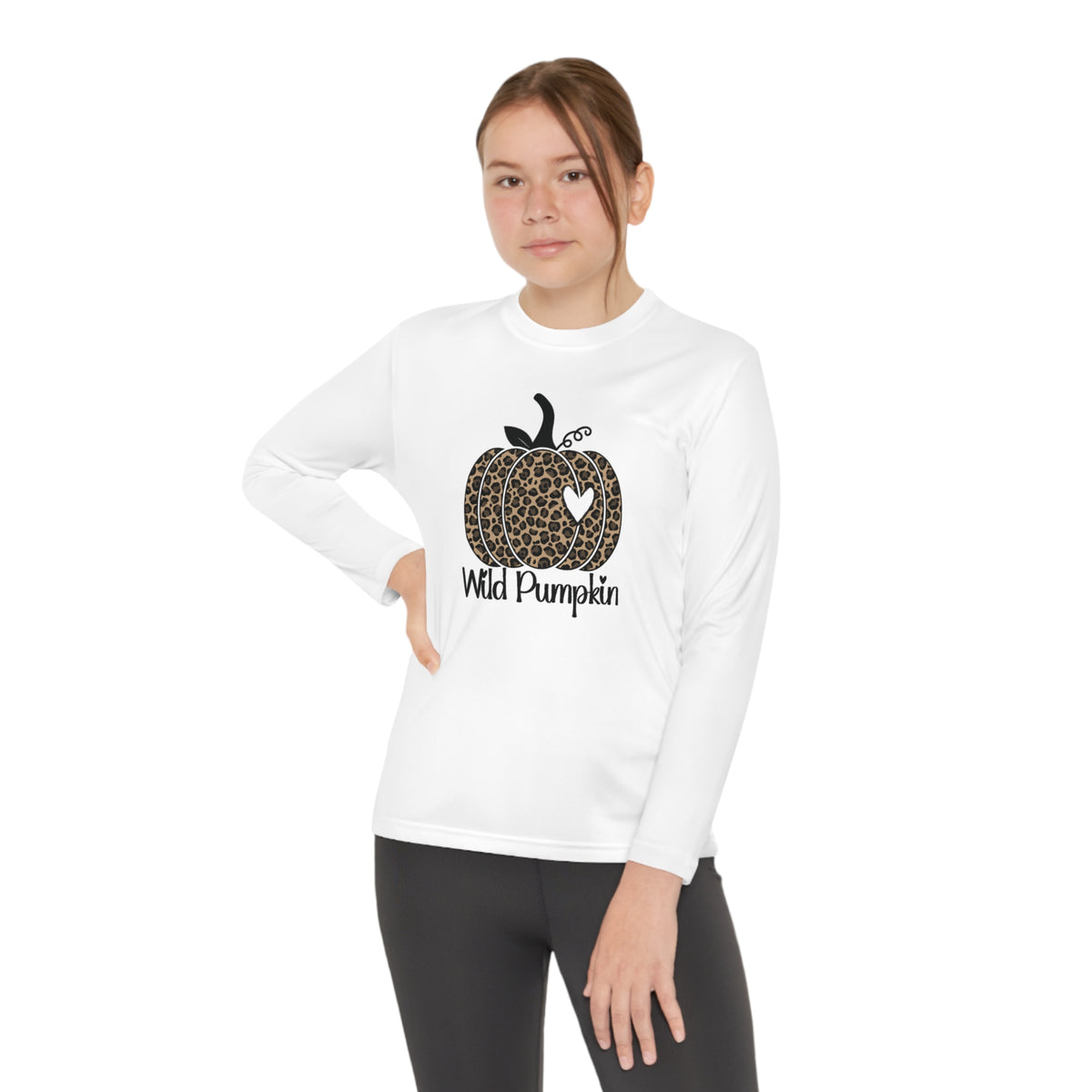 Wild Pumpkin Youth Long Sleeve Competitor Tee.