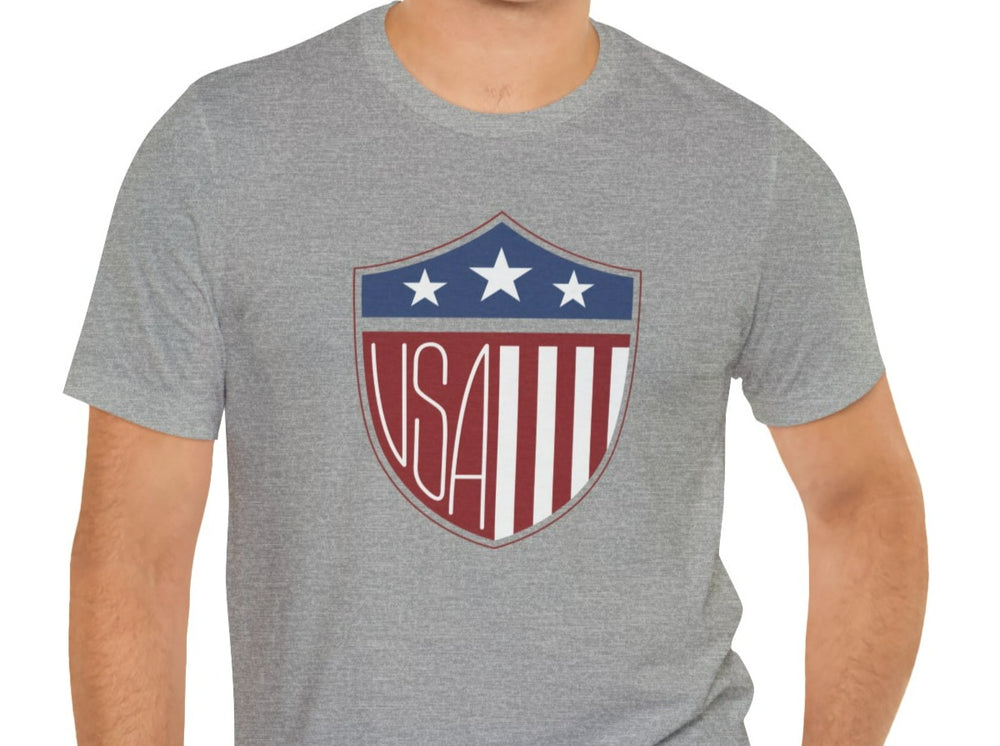 USA Shield Unisex Jersey Short Sleeve Tee.