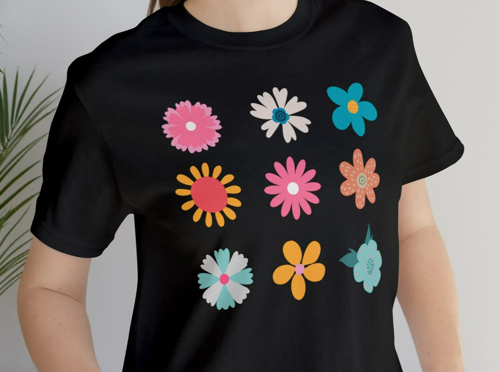 9x9 Flowers Unisex Jersey Short Sleeve Tee.