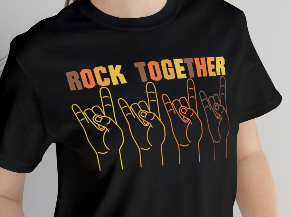 Rock Together Unisex Jersey Short Sleeve Tee.