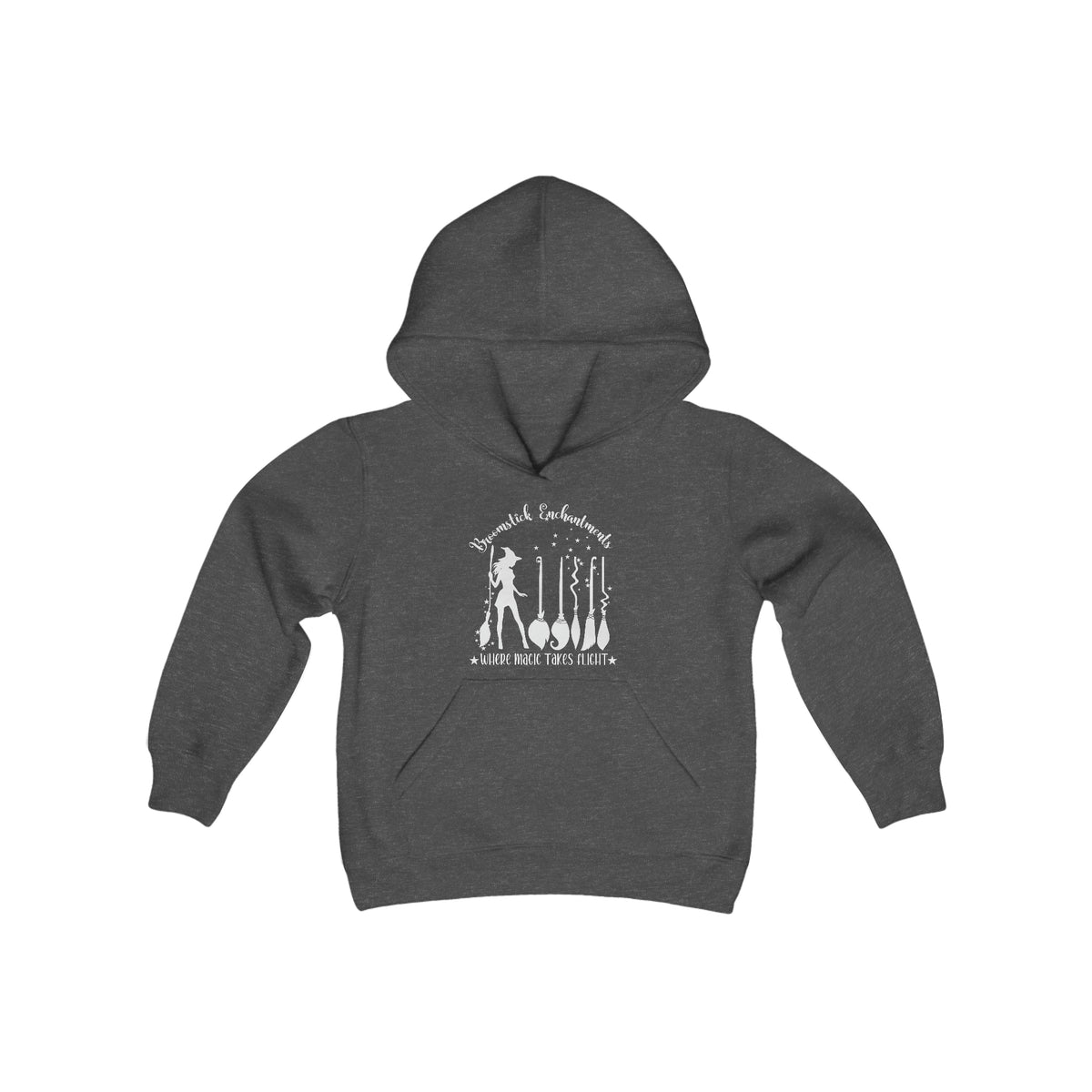 Broomstick Enchantments Youth Heavy Blend Hooded Sweatshirt.