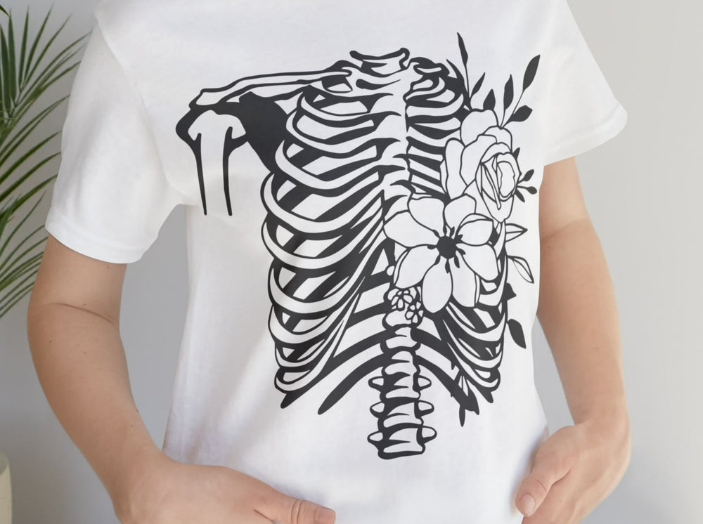 Skeleton Thorax Unisex Jersey Short Sleeve Tee.