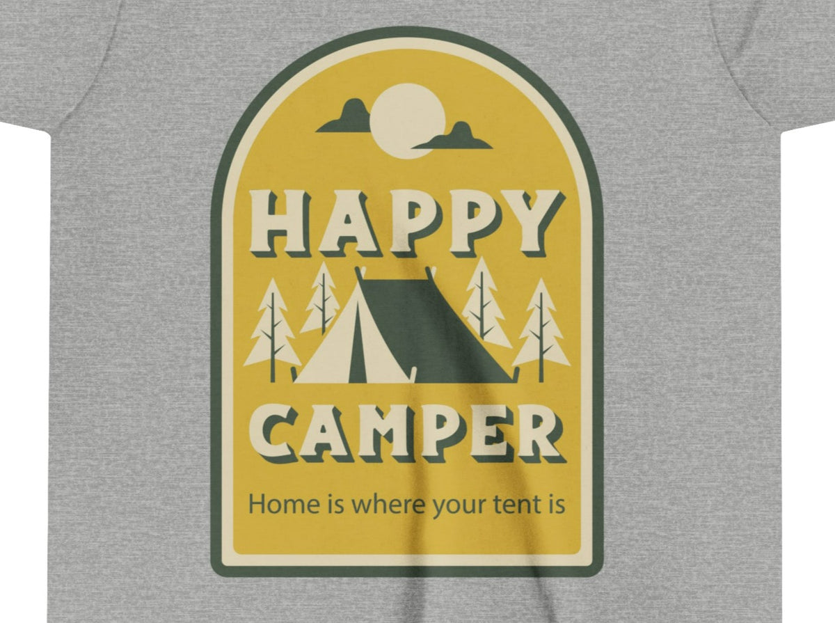 Happy Camper Scene Youth Short Sleeve Tee.