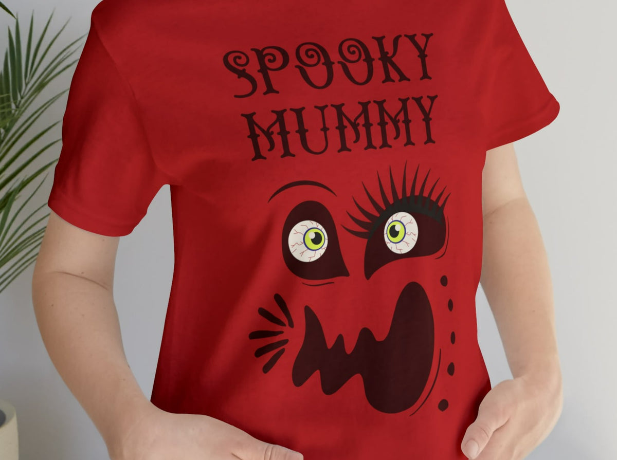 Spooky Mummy Unisex Jersey Short Sleeve Tee.