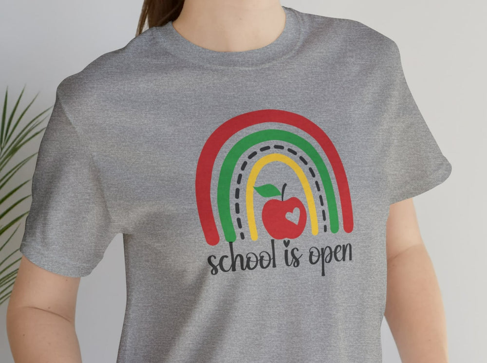 School Is Open Unisex Jersey Short Sleeve Tee.