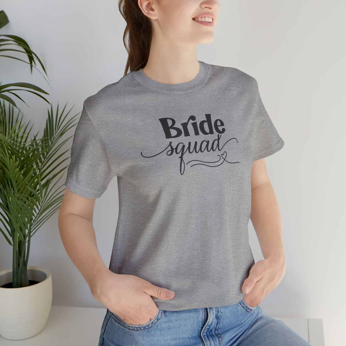 Bride Squad Unisex Jersey Short Sleeve Tee.