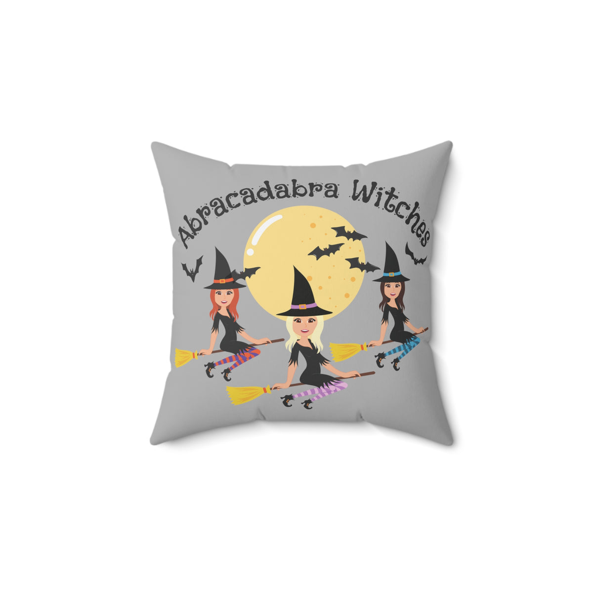 Abracadabra Witches Spun Polyester Square Pillow.