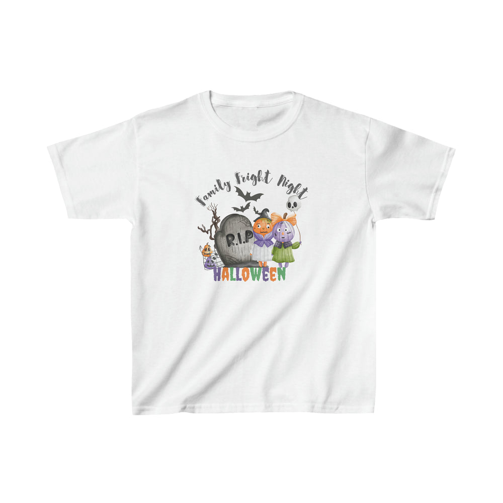 2 Person Family Fright Night Kids Heavy Cotton™ Tee.