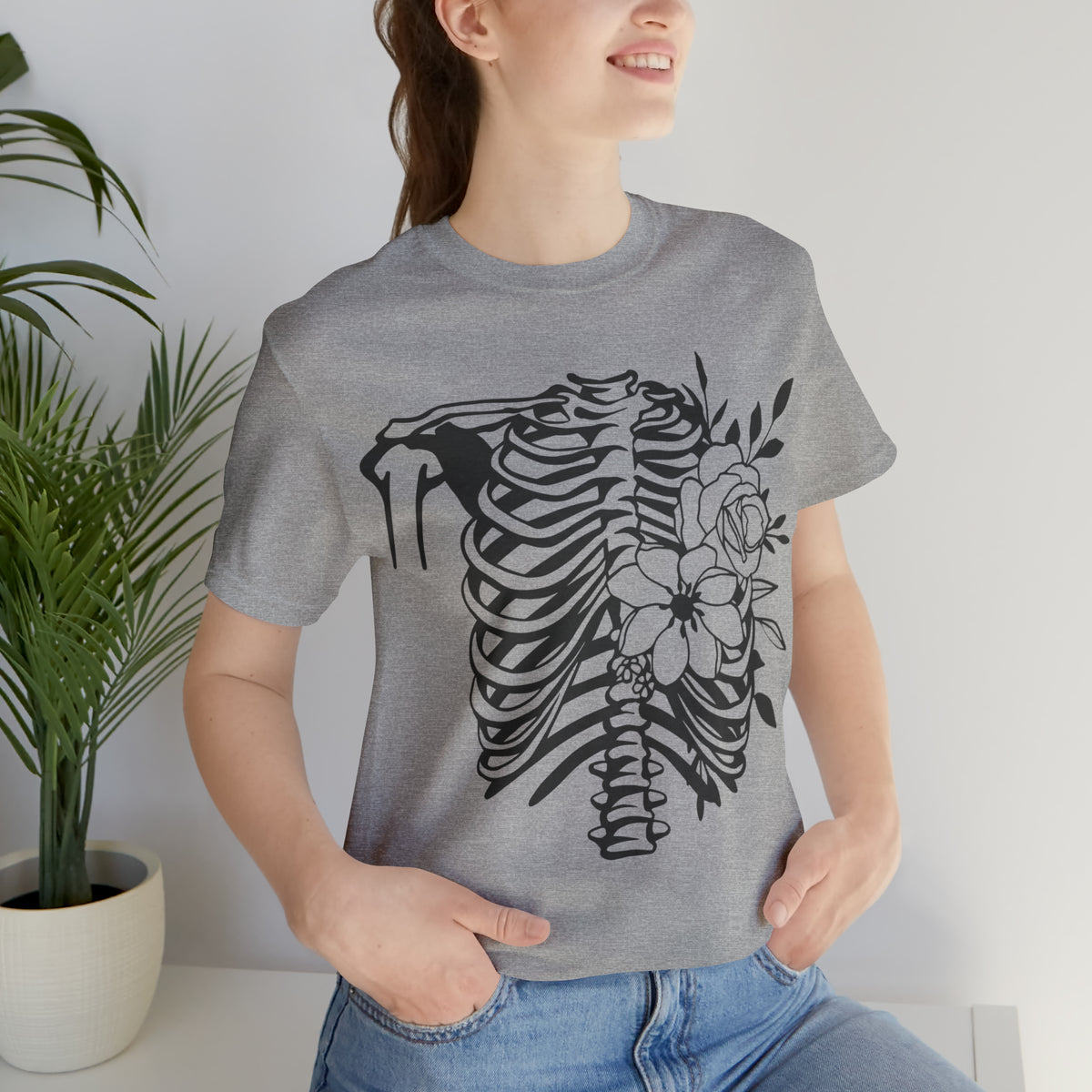 Skeleton Thorax Unisex Jersey Short Sleeve Tee.