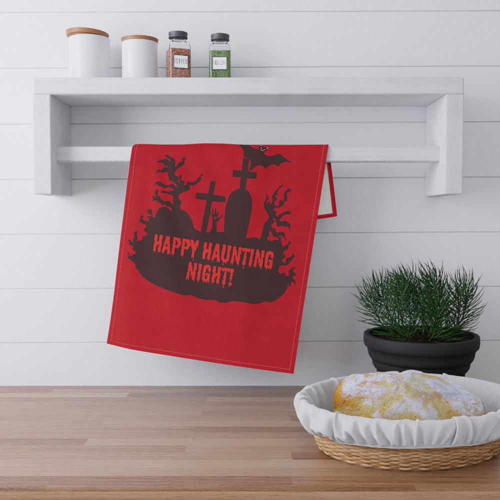 Happy Haunting Night Kitchen Towel.