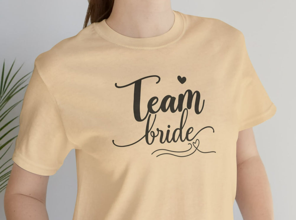 Team Bride Unisex Jersey Short Sleeve Tee.