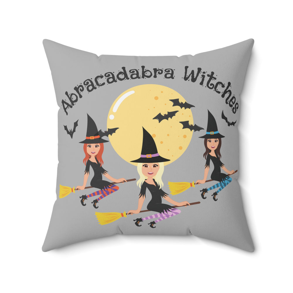 Abracadabra Witches Spun Polyester Square Pillow.