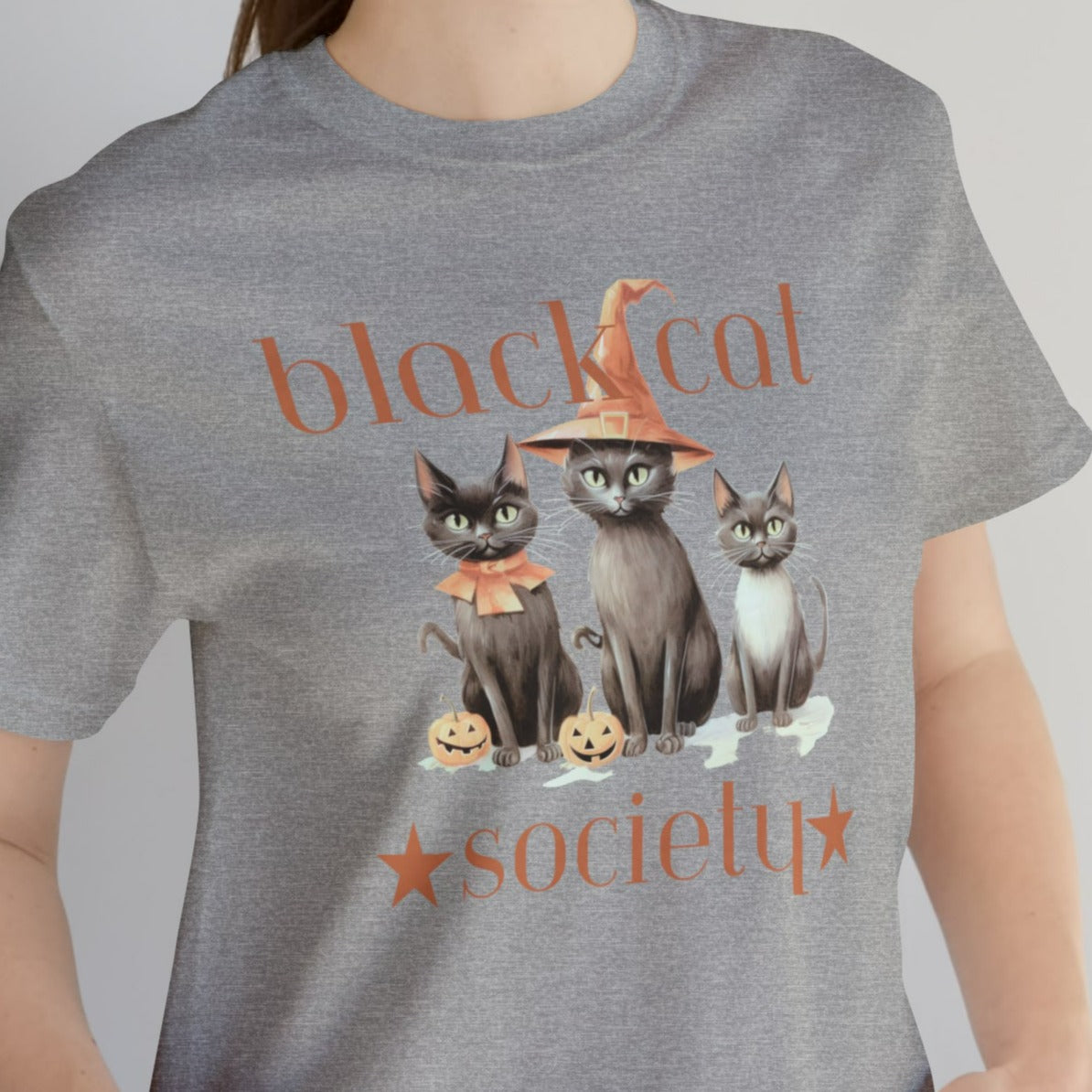 Black Cat Society Unisex Jersey Short Sleeve Tee