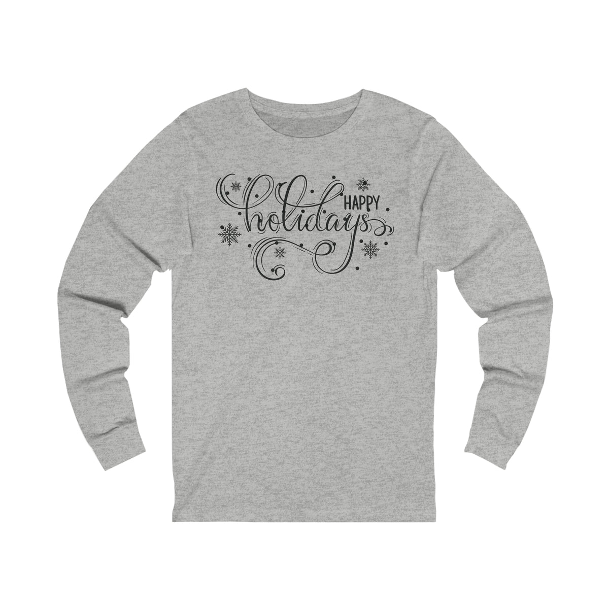 Happy Holidays Unisex Jersey Long Sleeve Tee.